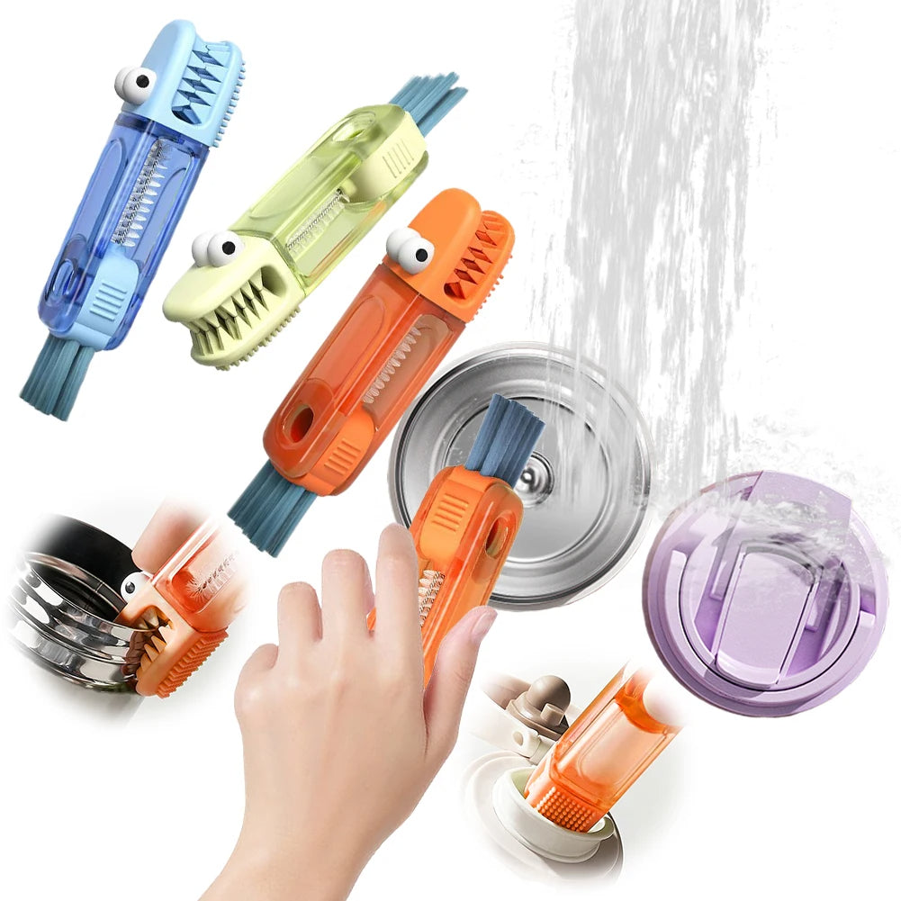 3-in-1 Multifunctional Cleaning Brush – Bottle, Cup & Straw Cleaner