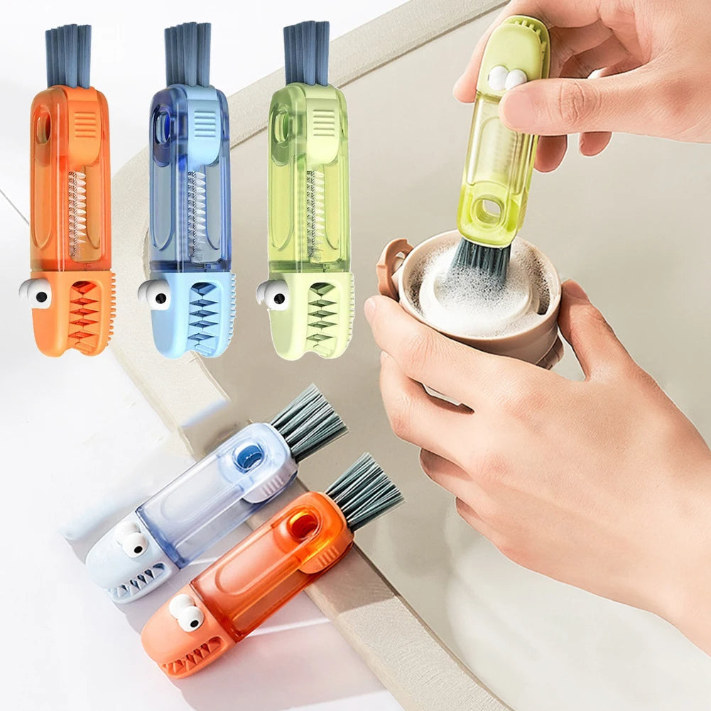 3-in-1 Multifunctional Cleaning Brush – Bottle, Cup & Straw Cleaner