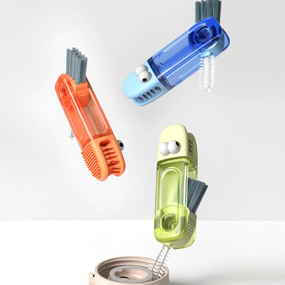 3-in-1 Multifunctional Cleaning Brush – Bottle, Cup & Straw Cleaner